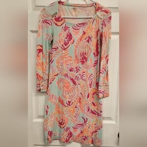 Lilly Pulitzer Sophie dress in the "Love Birds" print XXS